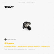 TiNE Titanium Front Derailleur Bolt and Washer Kit for Shimano Road Bikes
