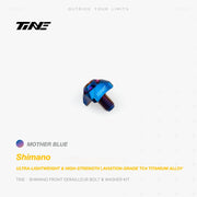 TiNE Titanium Front Derailleur Bolt and Washer Kit for Shimano Road Bikes