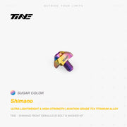 TiNE Titanium Front Derailleur Bolt and Washer Kit for Shimano Road Bikes