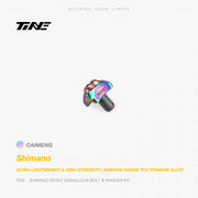 TiNE Titanium Front Derailleur Bolt & Washer Kit for Shimano Road Bikes