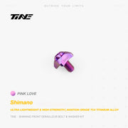 TiNE Titanium Front Derailleur Bolt & Washer Kit for Shimano Road Bikes