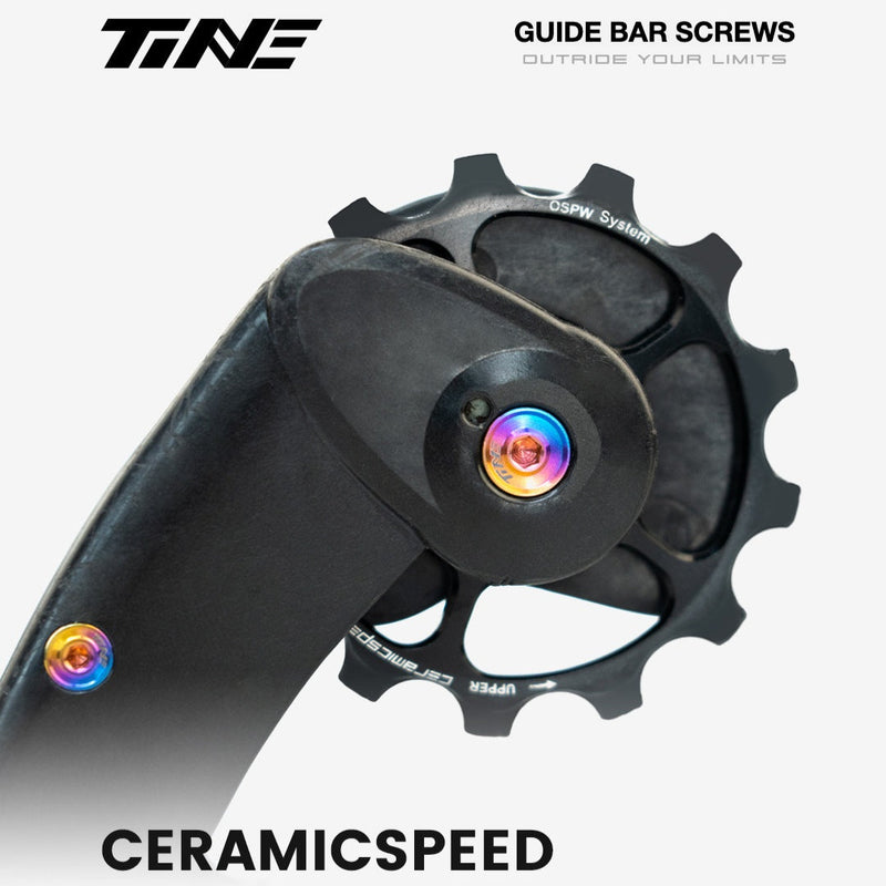 TiNE Titanium Guide Pulley Screws for CERAMICSPEED OSPW
