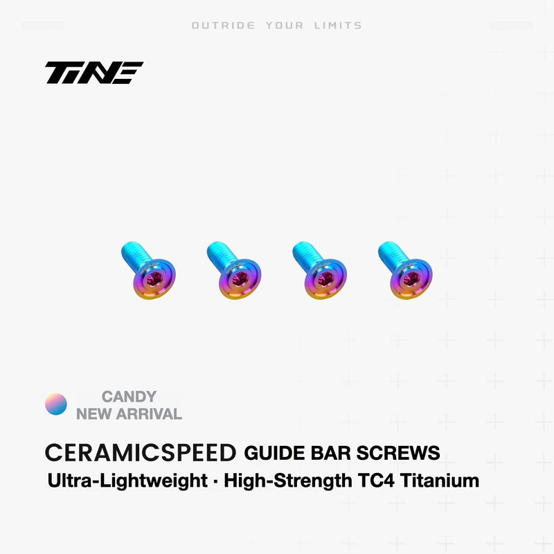 TiNE Titanium Guide Pulley Screws for CERAMICSPEED OSPW