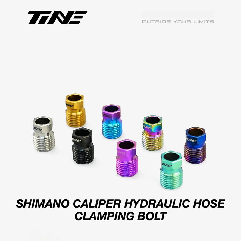 TiNE Titanium Hydraulic Hose Clamping Bolt Shimano Brake Calipers