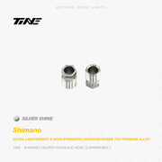 TiNE Titanium Hydraulic Hose Clamping Bolt Shimano Brake Calipers Silver Shine