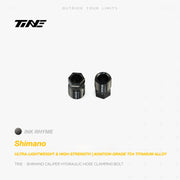 TiNE Titanium Hydraulic Hose Clamping Bolt Shimano Brake Calipers Matte Black