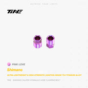TiNE Titanium Hydraulic Hose Clamping Bolt Shimano Brake Calipers Pink Love