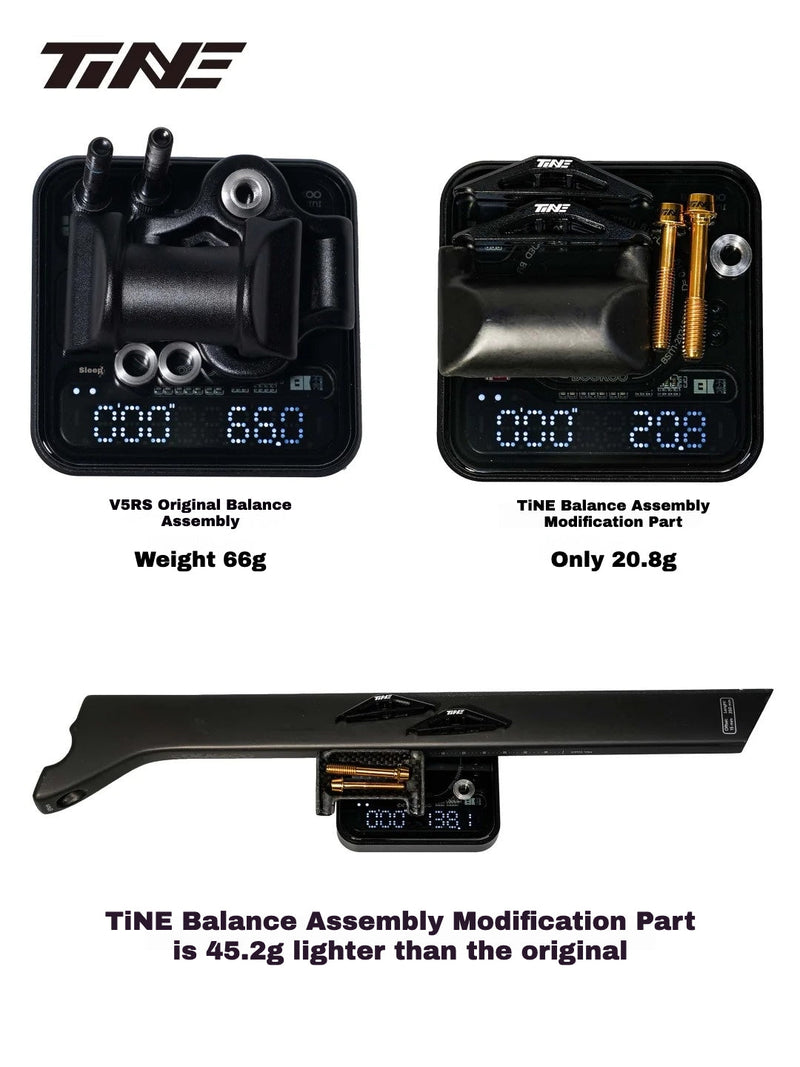TiNE Titanium Saddle Clamp Kit for Colnago V5RS / Y1RS — 20.8g