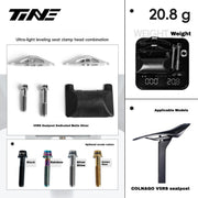 TiNE Titanium Saddle Clamp Kit for Colnago V5RS / Y1RS — 20.8g
