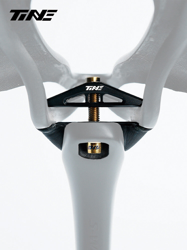 TiNE Titanium Seat Clamp & Leveling Assembly — 6.8g — Specialized SL8/SL9, Aethos, Colnago & DARIMO