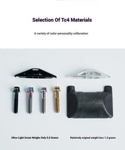 TiNE Titanium Seat Clamp & Leveling Assembly — 6.8g — Specialized SL8/SL9, Aethos, Colnago & DARIMO
