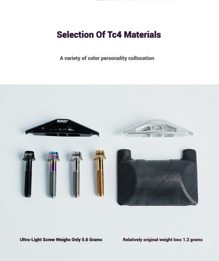 TiNE Titanium Seat Clamp & Leveling Assembly — 6.8g — Specialized SL8/SL9, Aethos, Colnago & DARIMO