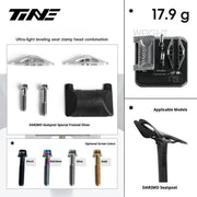 TiNE Titanium Seat Clamp & Leveling Assembly — 6.8g — Specialized SL8/SL9, Aethos, Colnago & DARIMO