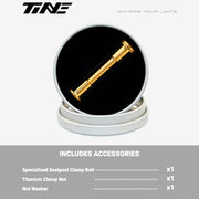 TiNE Titanium Seatpost Clamp Bolt Kit for Specialized Road Bikes