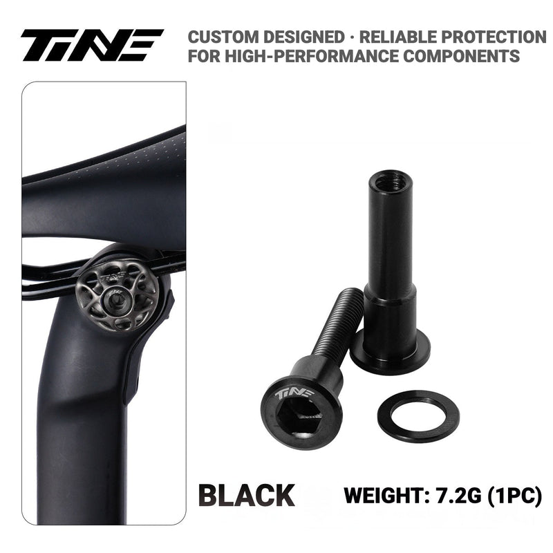 TiNE Titanium Seatpost Clamp Bolt Kit for Specialized Road Bikes Black