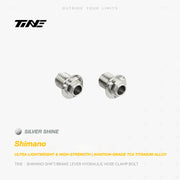 TiNE Titanium Shifter Hydraulic Hose Clamping Bolt Shimano Road Shifters Silver Shine