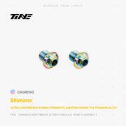TiNE Titanium Shifter Hydraulic Hose Clamping Bolt Shimano Road Shifters Rainbow Oil Slick