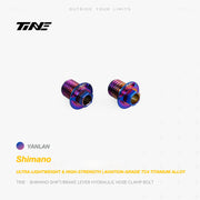 TiNE Titanium Shifter Hydraulic Hose Clamping Bolt Shimano Road Shifters Indigo Blue