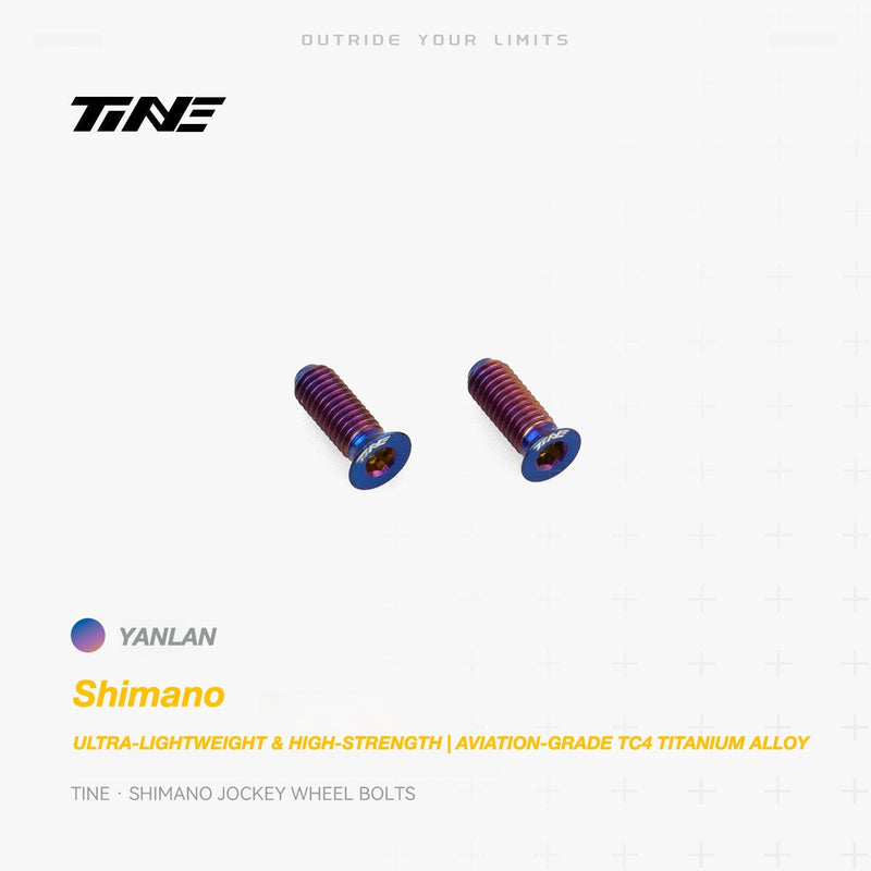 TiNE Titanium Shimano Jockey Wheel Bolts