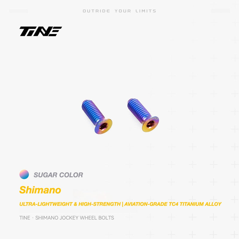 TiNE Titanium Shimano Jockey Wheel Bolts