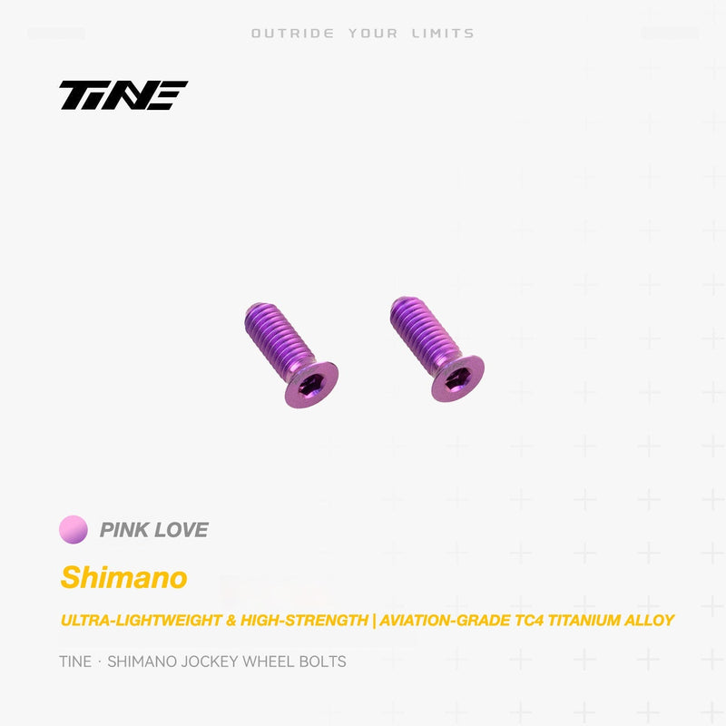 TiNE Titanium Shimano Jockey Wheel Bolts