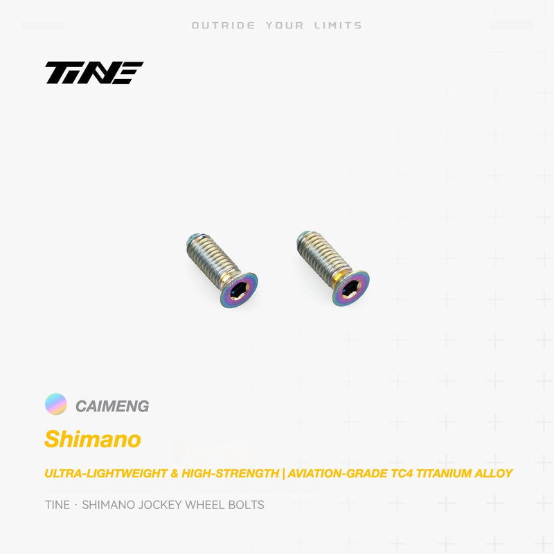 TiNE Titanium Shimano Jockey Wheel Bolts