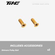 TiNE Titanium Shimano Jockey Wheel Bolts