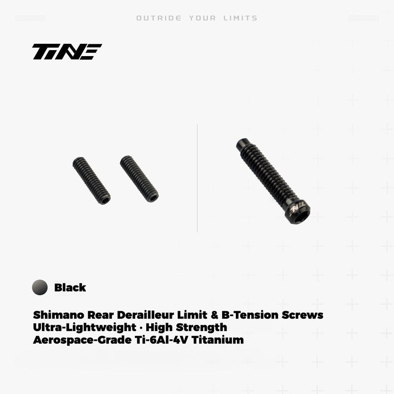 TiNE Titanium Shimano Rear Derailleur Limit and B-Tension Screws
