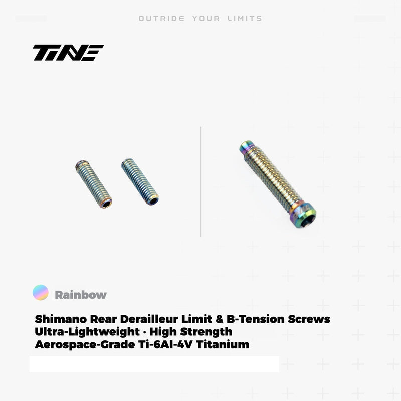 TiNE Titanium Shimano Rear Derailleur Limit and B-Tension Screws