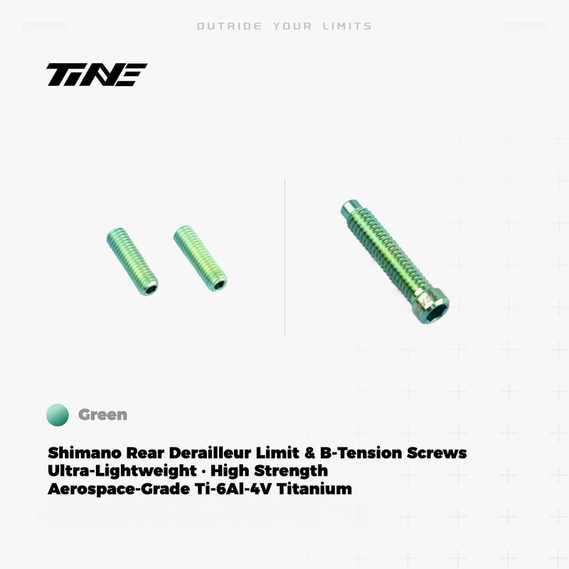 TiNE Titanium Shimano Rear Derailleur Limit and B-Tension Screws