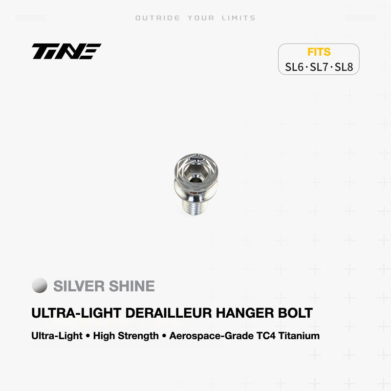 TiNE Ultra-Light Titanium Rear Derailleur Hanger Bolts – Specialized Tarmac SL6 / SL7 / SL8 / SL9