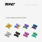 TiNE Titanium Crank Arm Cap and Locking Bolt Set for THM / SRM