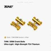 TiNE Titanium Crank Arm Cap and Locking Bolt Set for THM / SRM