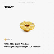 TiNE Titanium Crank Arm Cap and Locking Bolt Set for THM / SRM
