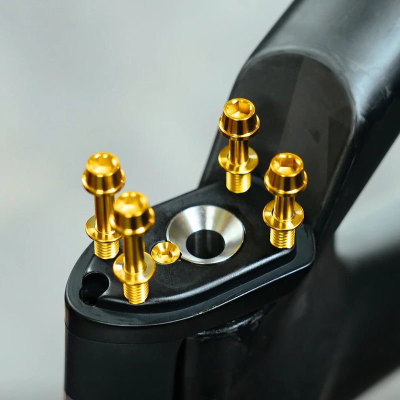 TiNE Titanium Upgrade Kit for Colnago Y1RS | Ultralight Steerer Expander + Titanium Bolt Set - Detail 5