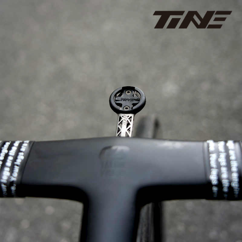 TiNE Ultra-Light Titanium Computer Mount for BMC SLR01 Integrated Handlebar | Full Hollow | High Strength - Detail 14
