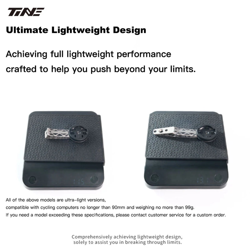 TiNE Ultra-Light Hollow Titanium Computer Mount for Colnago CCO1 & Y1RS | High-Strength 3D Printed Design - Detail 11
