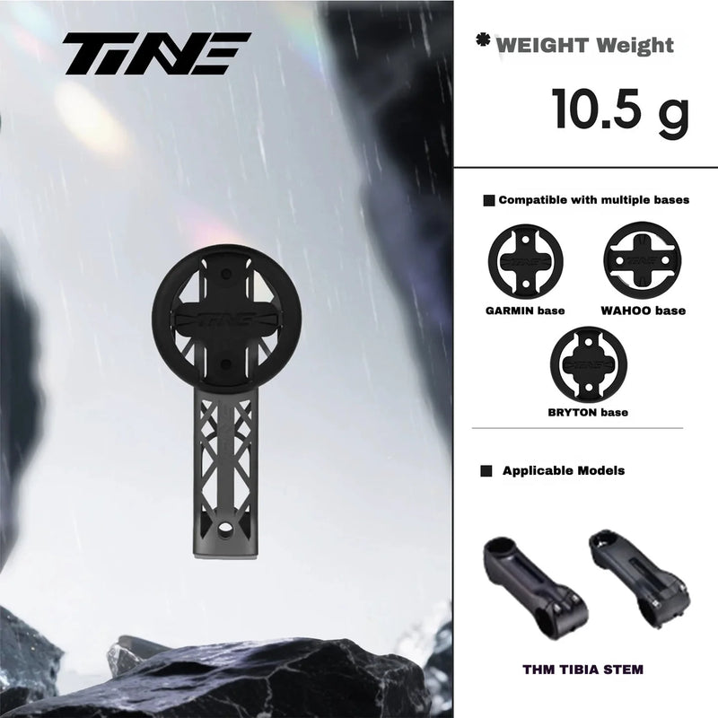 TiNE Titanium Computer Mount for THM FRONTALE / FRONTALE AERO / TIBIA | Garmin Wahoo Bryton GPS - Detail 3