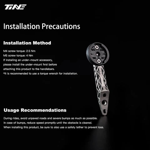 TiNE Ultra-Light Titanium SCOTT ADDICT RC 3D Printed Computer Mount | Fully Hollow | High Strength - Detail 4