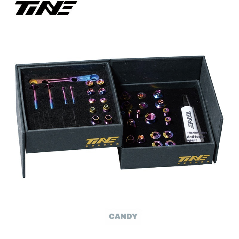 TiNE Titanium Bolt Kit for Shimano Dura-Ace 9270 / Ultegra 8170 / 105 7170
