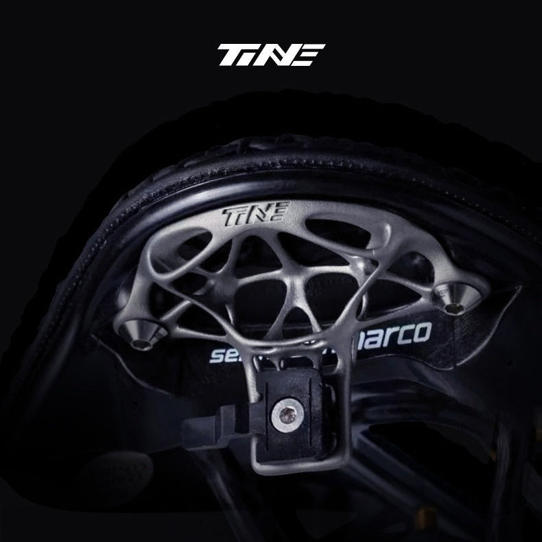 TiNE × Eclos 3D-Printed Titanium Taillight Mount — Specialized / Trek / Fizik / Prologo / CADEX — 9g