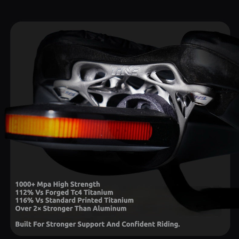 TiNE × Eclos 3D-Printed Titanium Taillight Mount — Specialized / Trek / Fizik / Prologo / CADEX — 9g