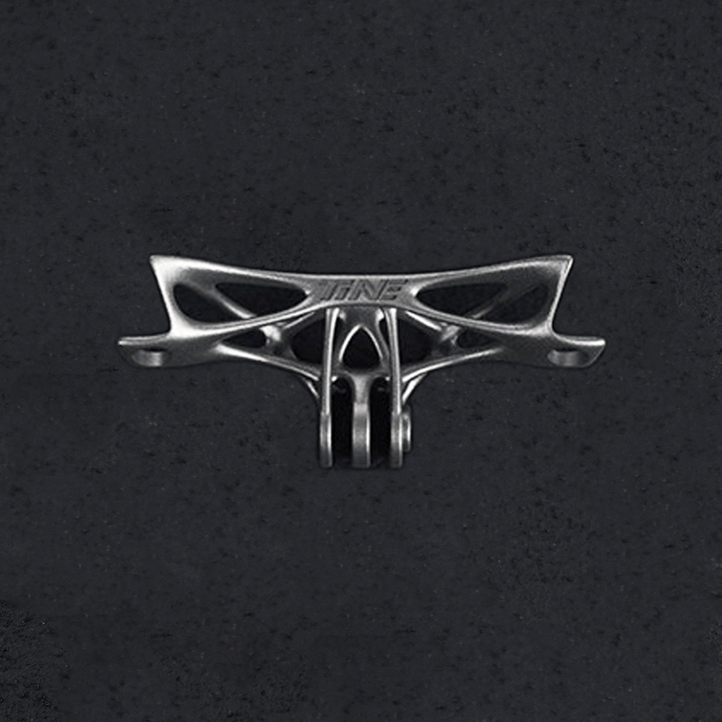 TiNE × Eclos 3D-Printed Titanium Taillight Mount — Specialized / Trek / Fizik / Prologo / CADEX — 9g