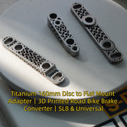 Titanium 140–160mm Flat Mount Disc Brake Adapter SL8 &
