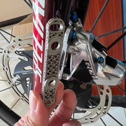 Titanium 140–160mm Flat Mount Disc Brake Adapter SL8 &
