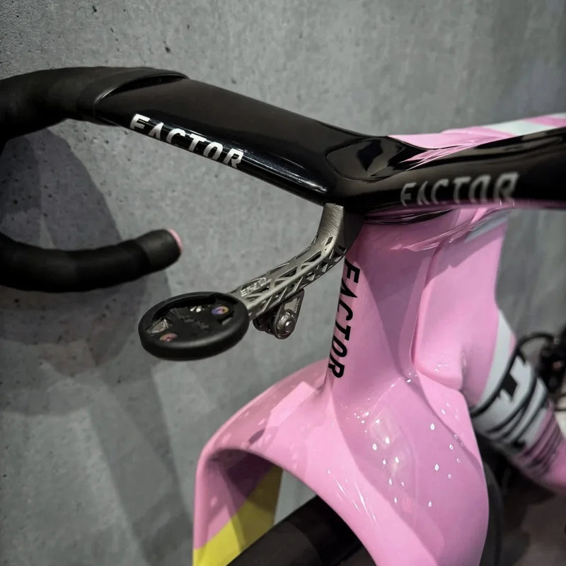 ONE Integrated Barstem Titanium Bike Computer Mount for Factor ONE | Ultra-Light 13g–20g | Garmin Wahoo Bryton - Detail 12