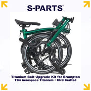 S-PARTS Titanium Bolt Upgrade Kit for Brompton | TC4 CNC Lightweight Frame / Hinge Hardware Set