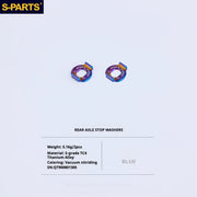 S-PARTS Titanium Bolt Upgrade Kit for Brompton | TC4 CNC Lightweight Frame / Hinge Hardware Set - Detail 107