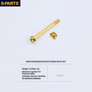 S-PARTS Titanium Bolt Upgrade Kit for Brompton | TC4 CNC Lightweight Frame / Hinge Hardware Set - Detail 109