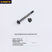 S-PartS Titanium Bolt Upgrade Kit for Brompton | TC4 CNC Lightweight Frame & Hinge Hardware Set